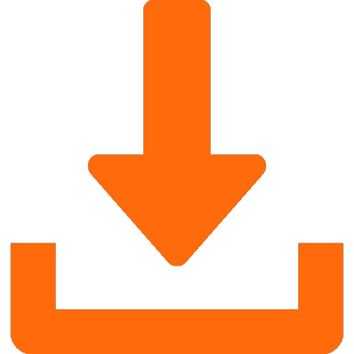 Orange download icon