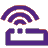 Wifi router purple icon
