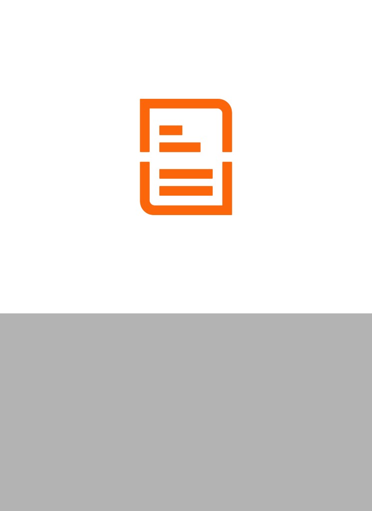 Orange icon of a bill
