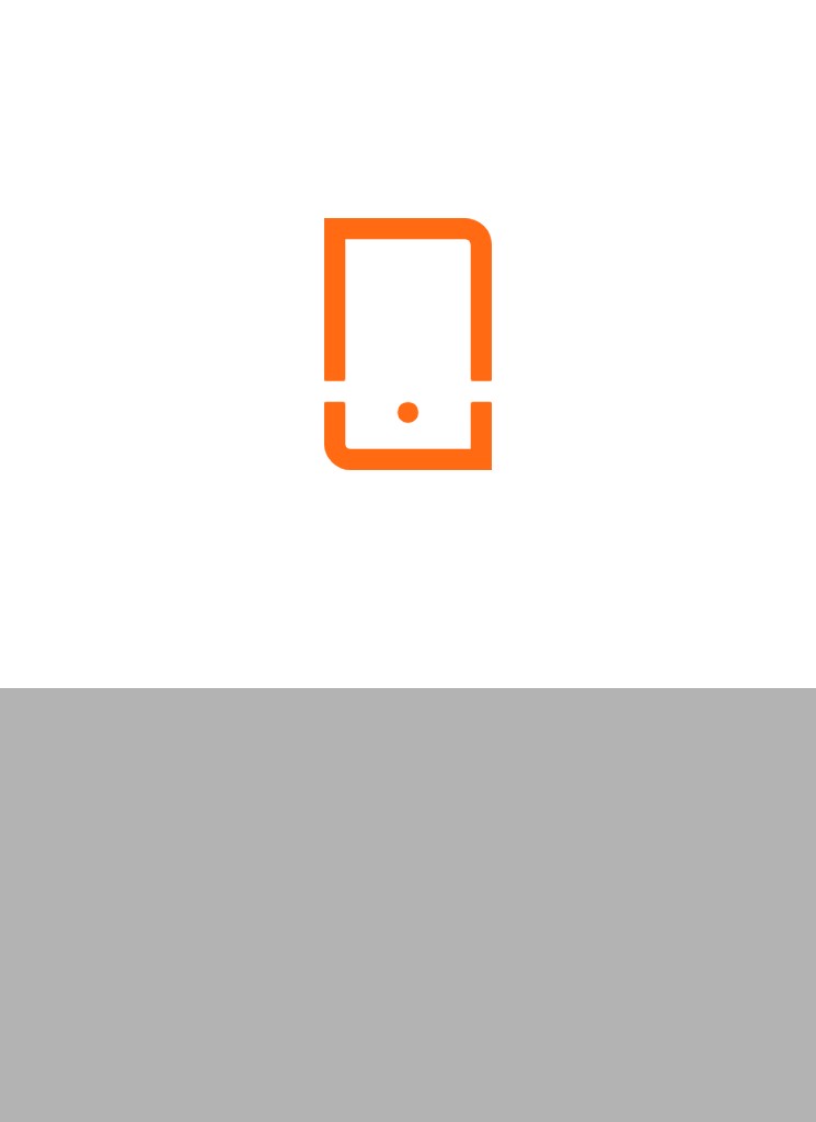 Orange icon of mobile
