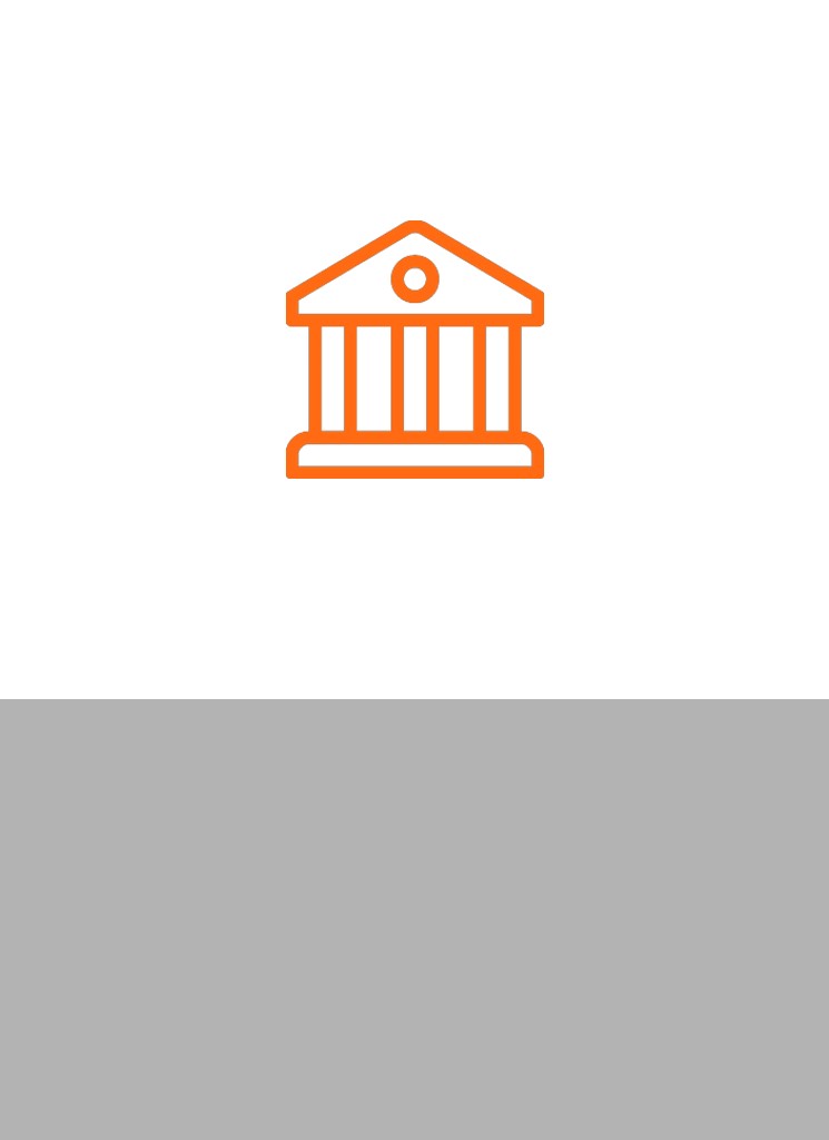 Illustration of an orange bank